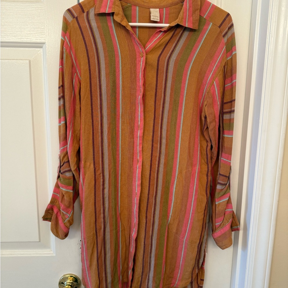 Prana Multicolor Striped Shirt